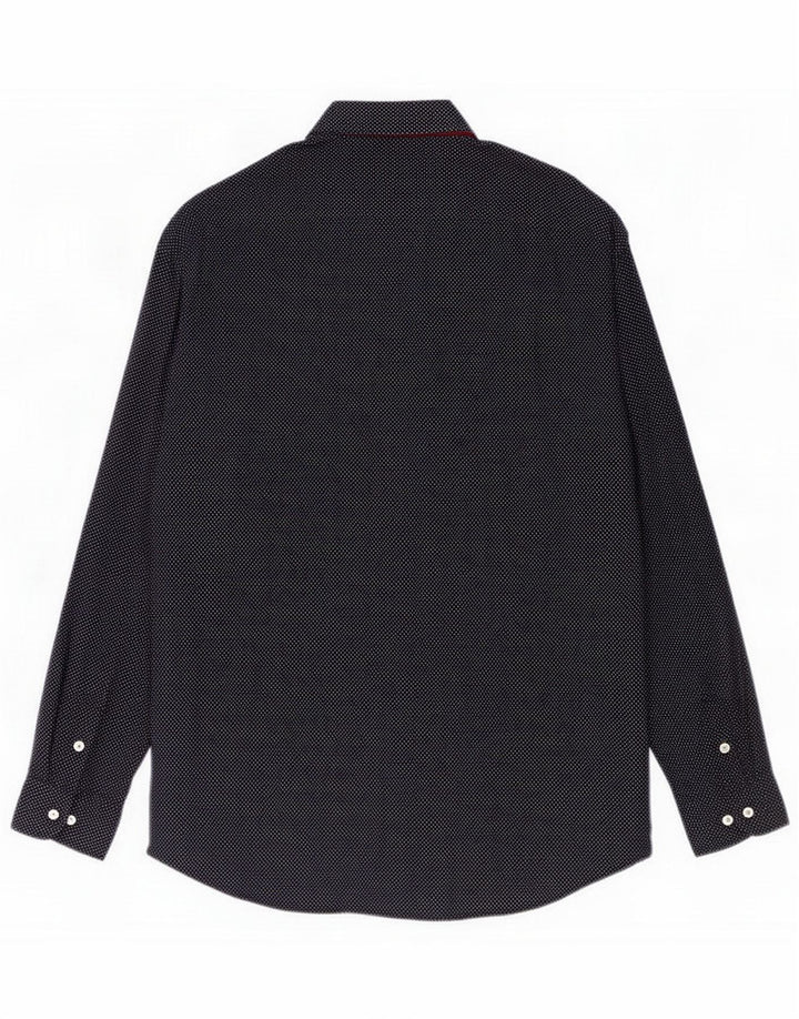 Tommy Hilfiger Camicia da uomo grande in rayon maculato blu navy