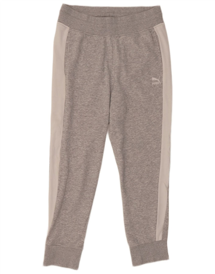 Pantaloni da tuta da donna PUMA Joggers UK 12 Colorblock grigio medio