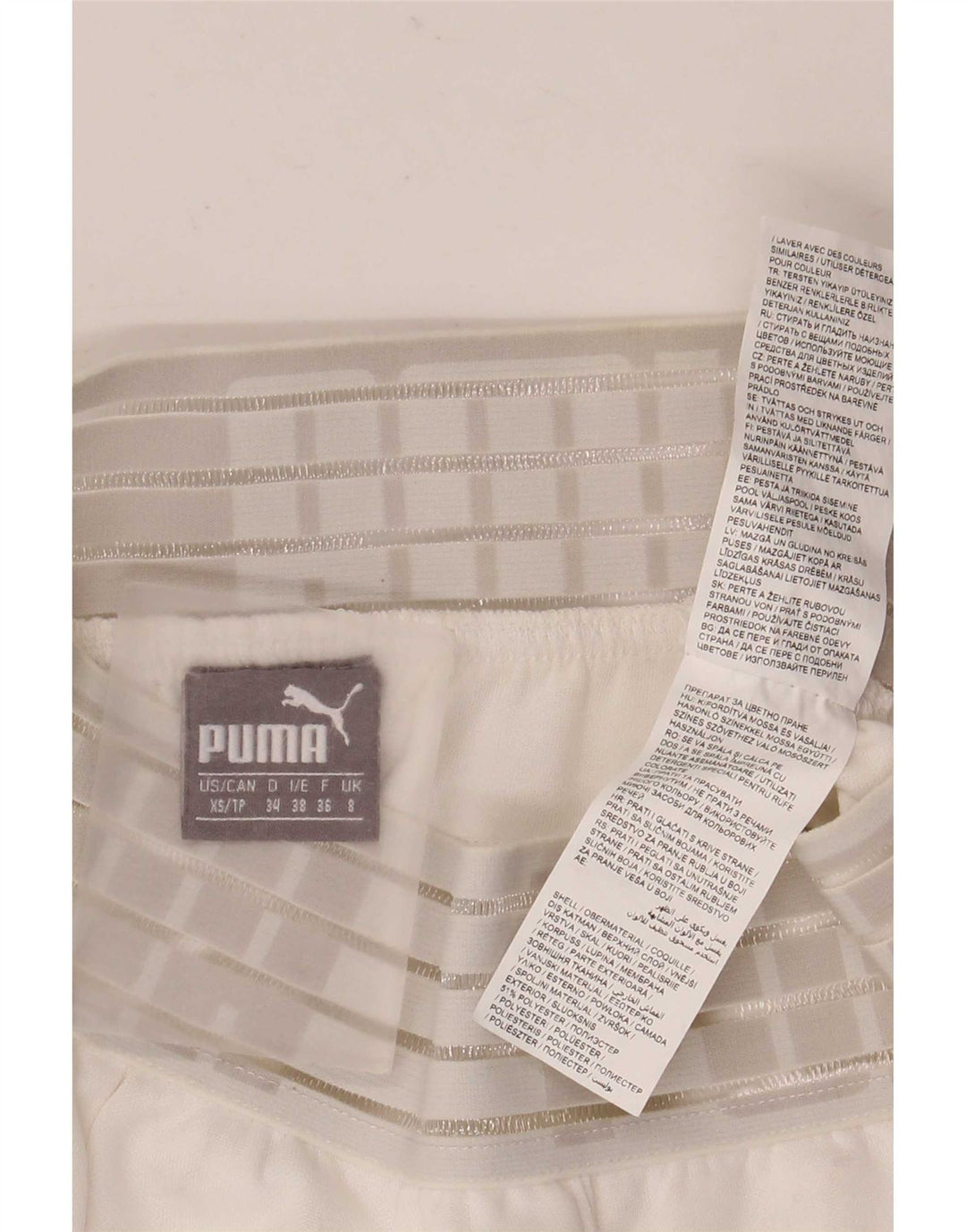 Pantaloncini sportivi grafici da donna Puma UK 8 Small Poliestere bianco