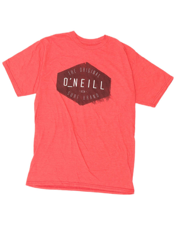 T-shirt grafica da uomo O'Neill Modern Fit Top in cotone rosso medio