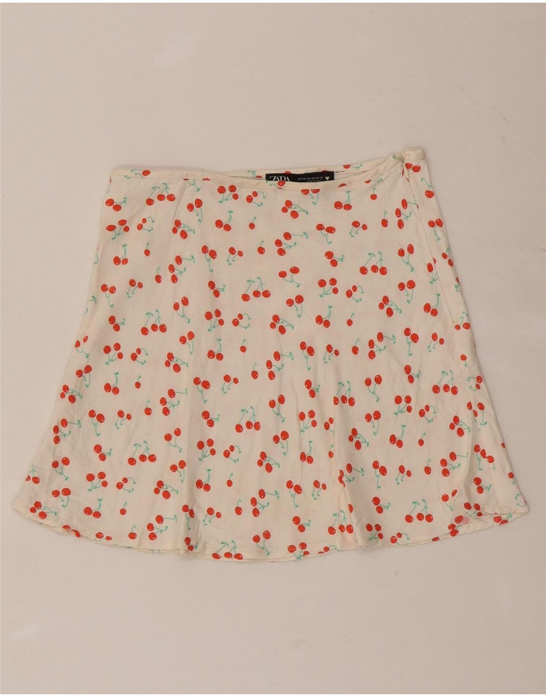Minigonna Zara da donna con motivo astratto XS W24 bianca