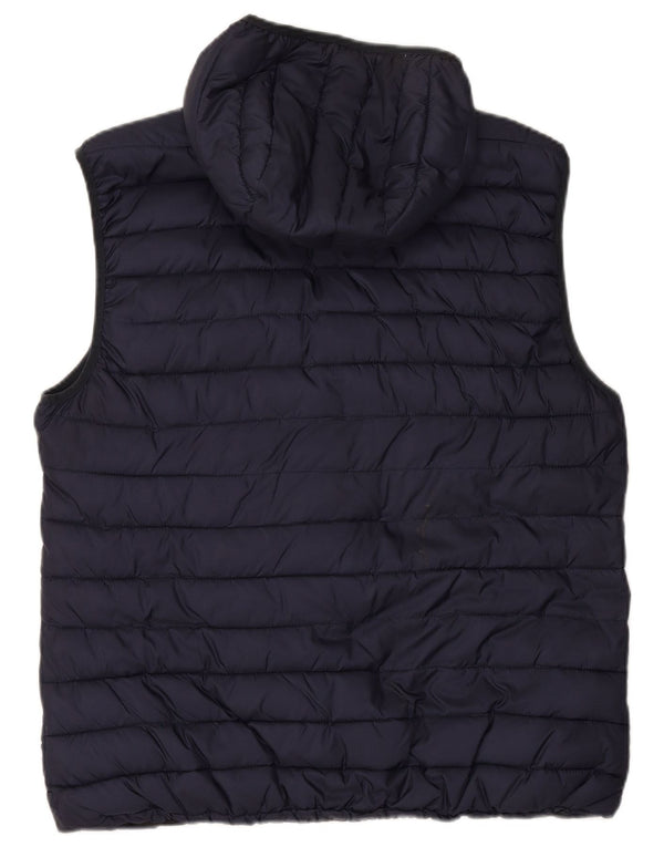 Gilet imbottito con cappuccio da donna SCOTCH & SODA UK 20 2XL Blu navy