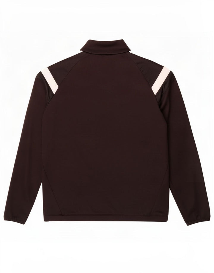 Top della tuta pullover Adidas Climacool con zip e collo da ragazzo 11-12 anni nera