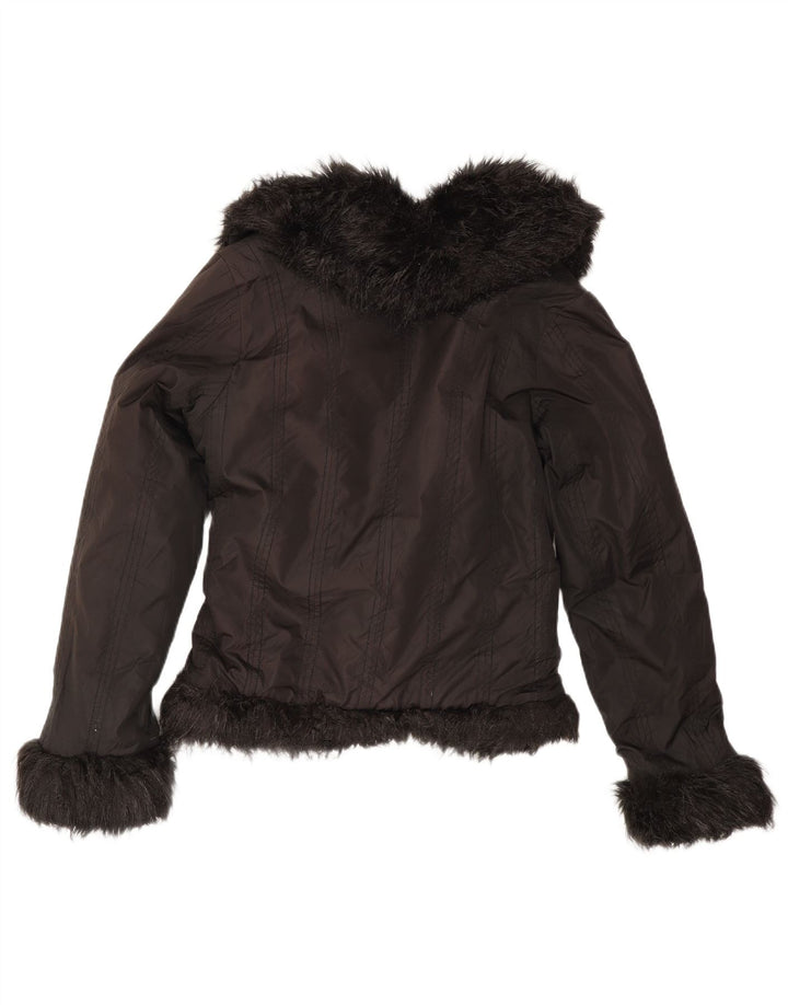 Giacca imbottita da donna Zara UK 14 poliestere nero medio