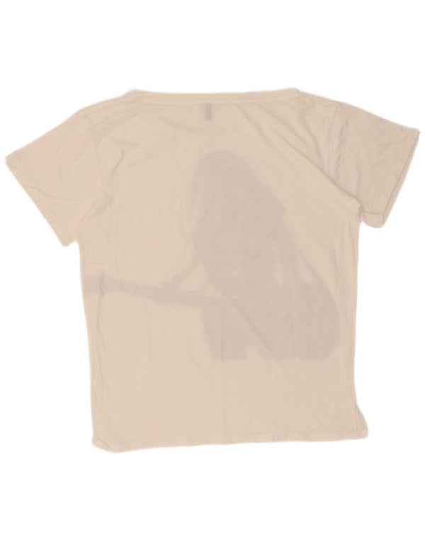T-shirt grafica da donna Benetton Top UK 18 XL Bianca