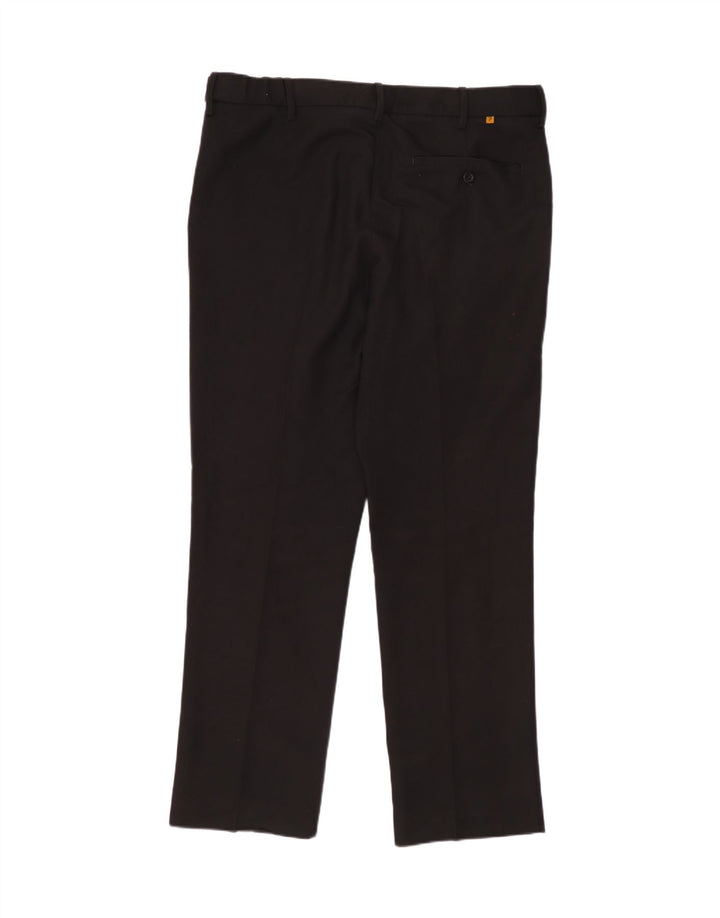 Pantaloni chino classici dritti da uomo FARAH W34 L29 poliestere nero