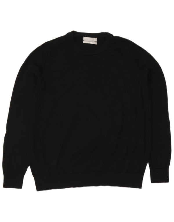 MARKS & SPENCER Maglione maglione girocollo da donna UK 20 2XL Nero