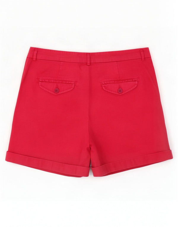Pantaloncini chino da donna Benetton UK 10 piccoli W30 cotone rosa