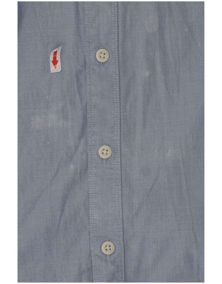 Camicia da uomo vestibilità regolare Tommy Bahama cotone gessato blu medio