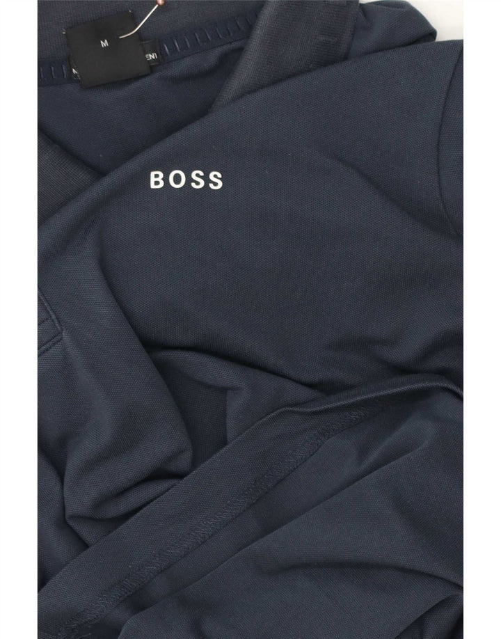 Polo da uomo slim fit Hugo Boss blu navy medio