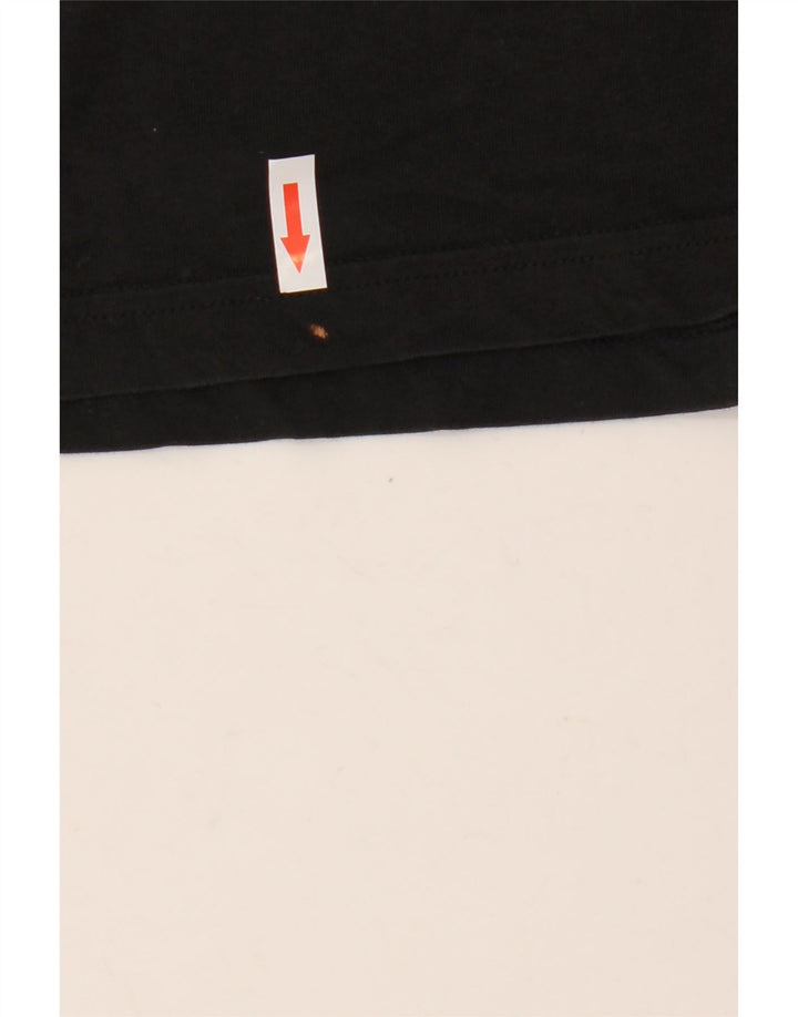 T-shirt Adidas da uomo Top Large in cotone nero