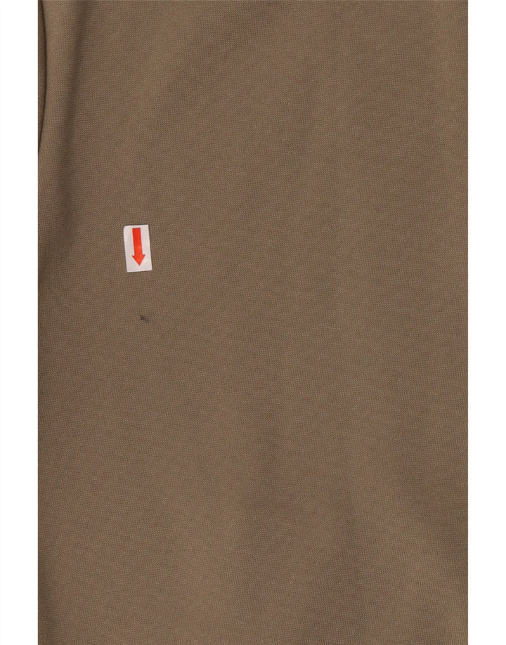 Maglione con cappuccio e zip da donna Adidas UK 12 Poliestere kaki medio