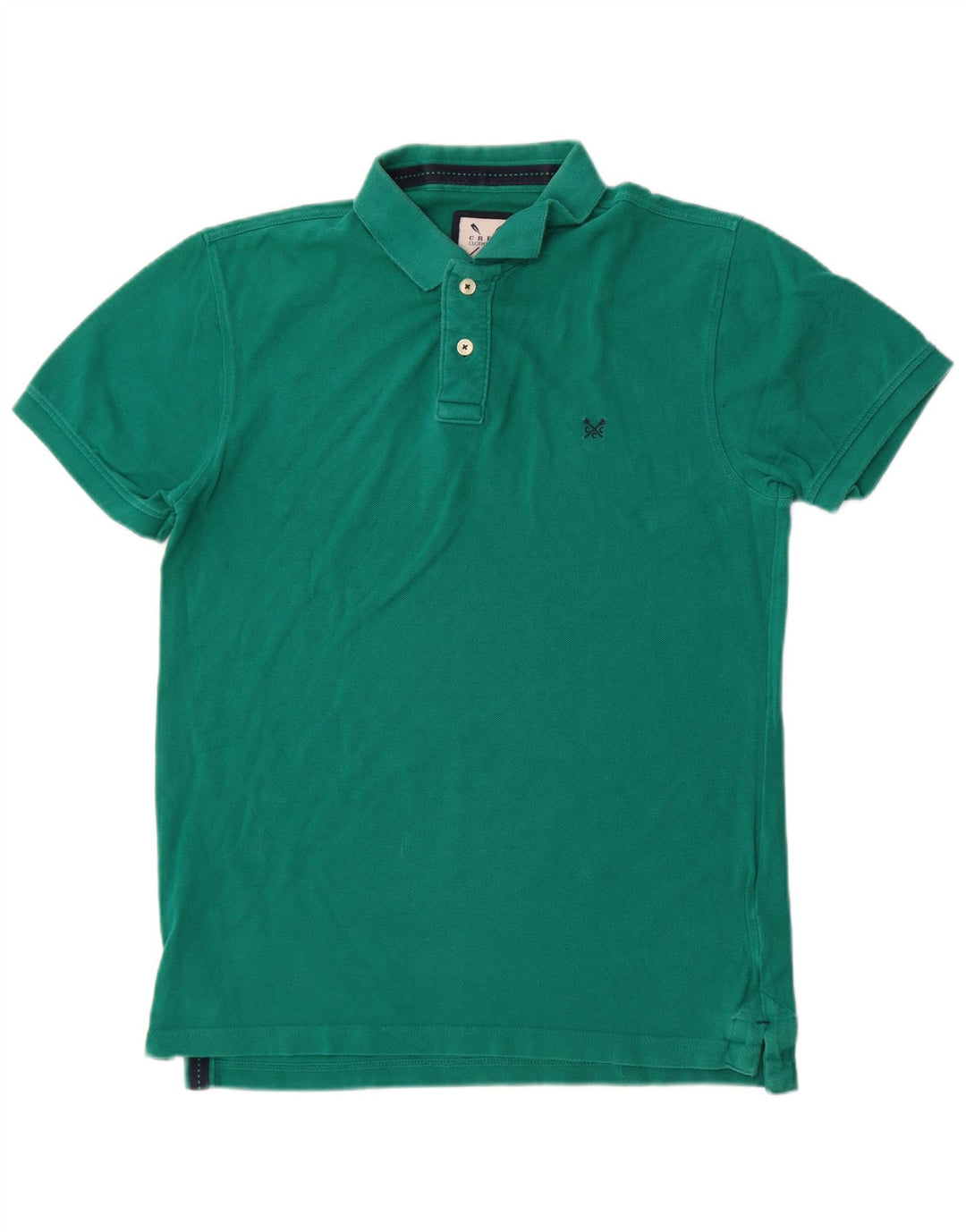 Crew Clothing Polo da uomo in cotone verde medio