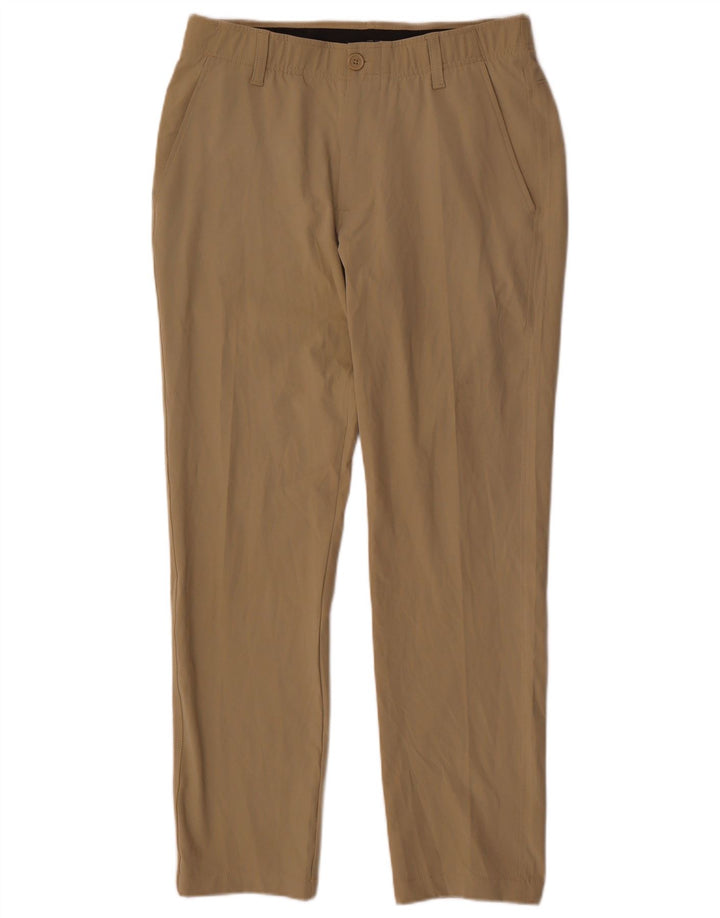 Pantaloni chino slim da uomo Under Armour W32 L32 poliestere beige