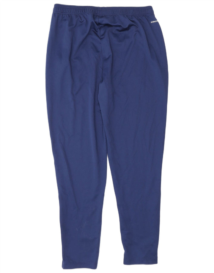 Pantaloni da tuta Adidas Aeroready da uomo XL in poliestere blu navy
