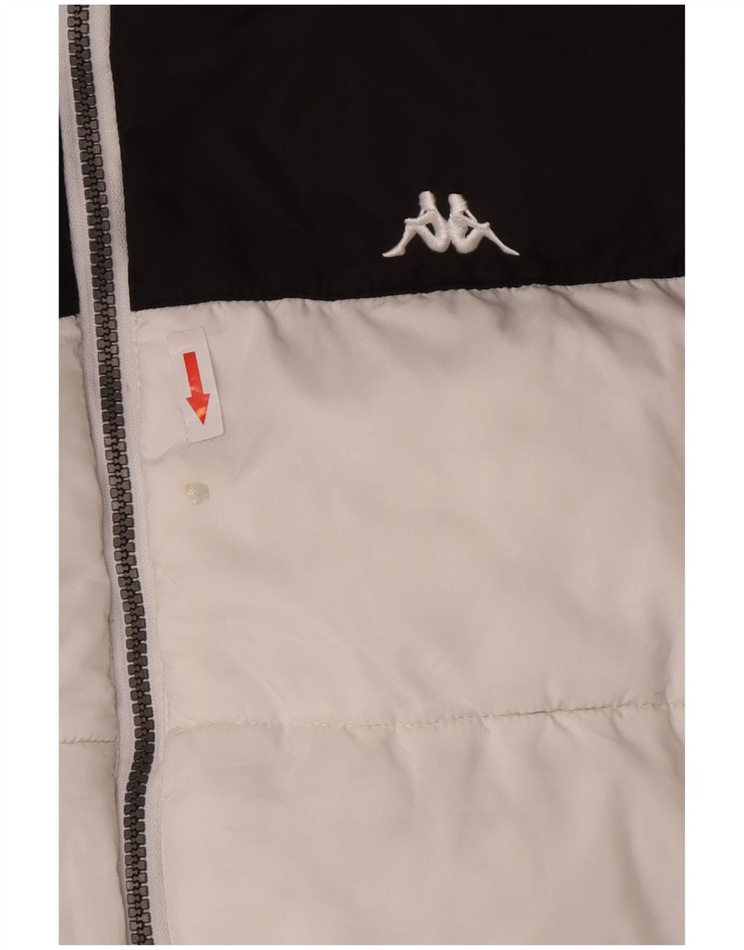 Giacca imbottita da uomo Kappa UK 40 Large Poliestere color block bianco