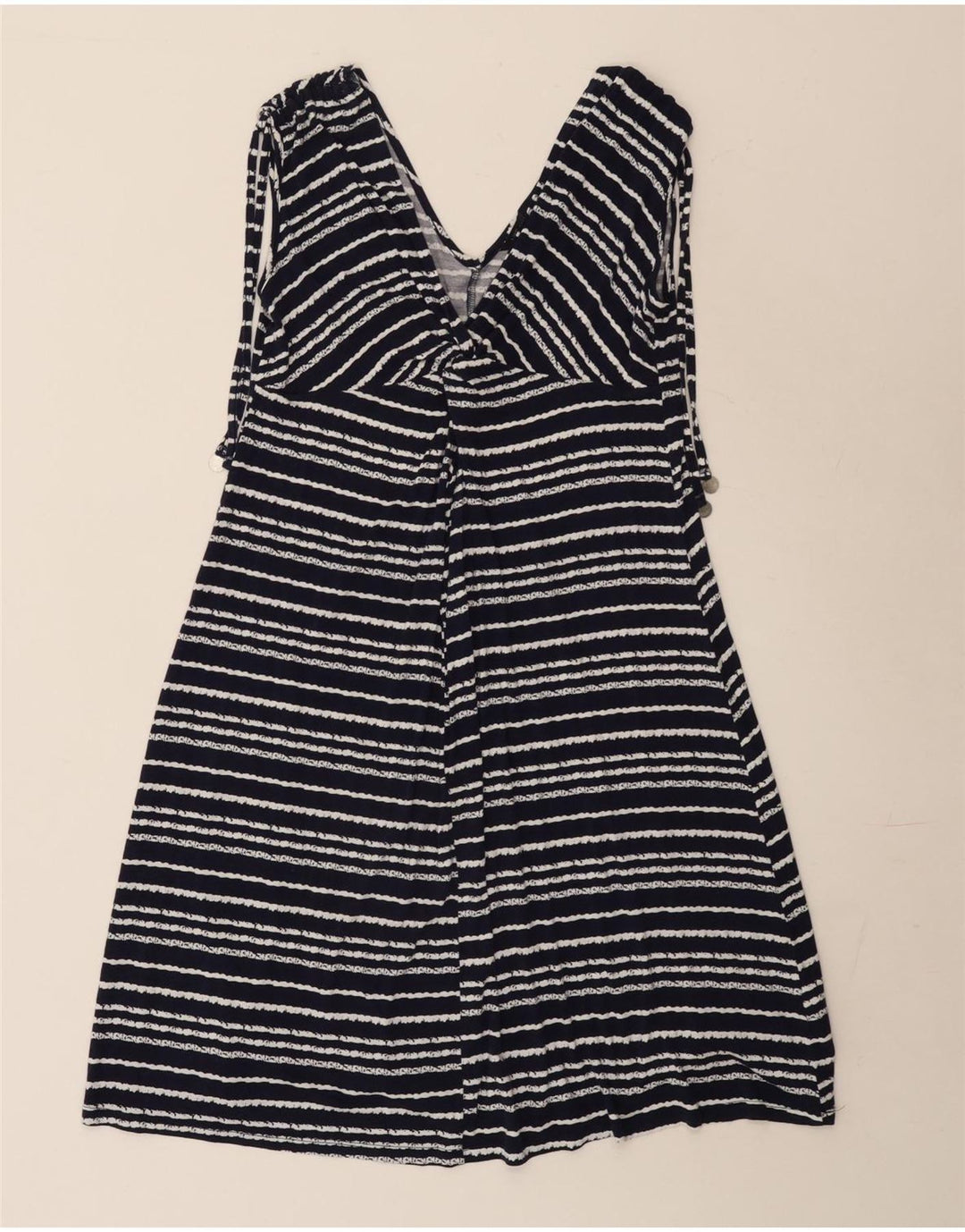 Abito a trapezio da donna Marks & Spencer UK 10 piccolo a righe blu navy