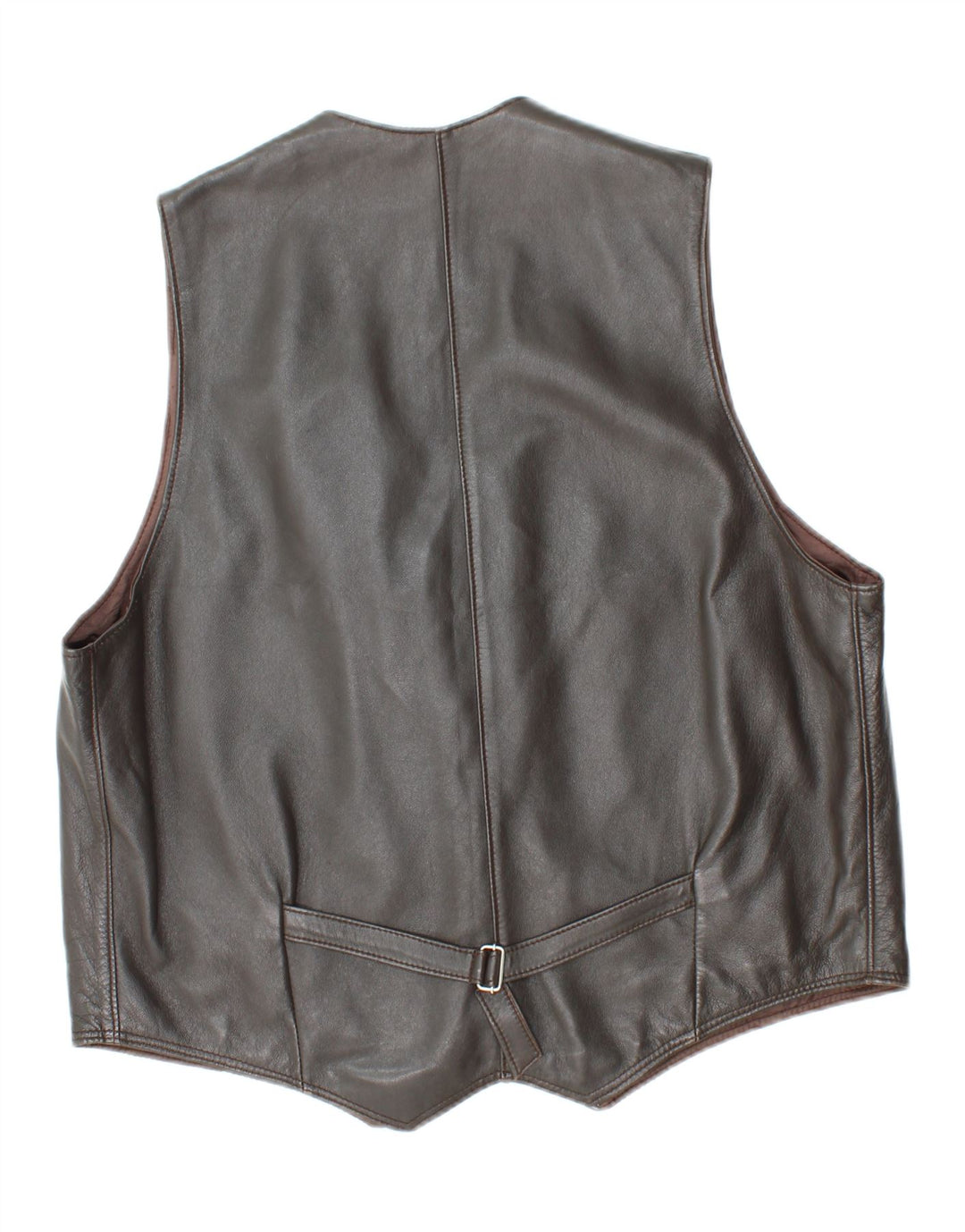 Gilet in pelle da uomo VINTAGE UK 38 Grigio medio