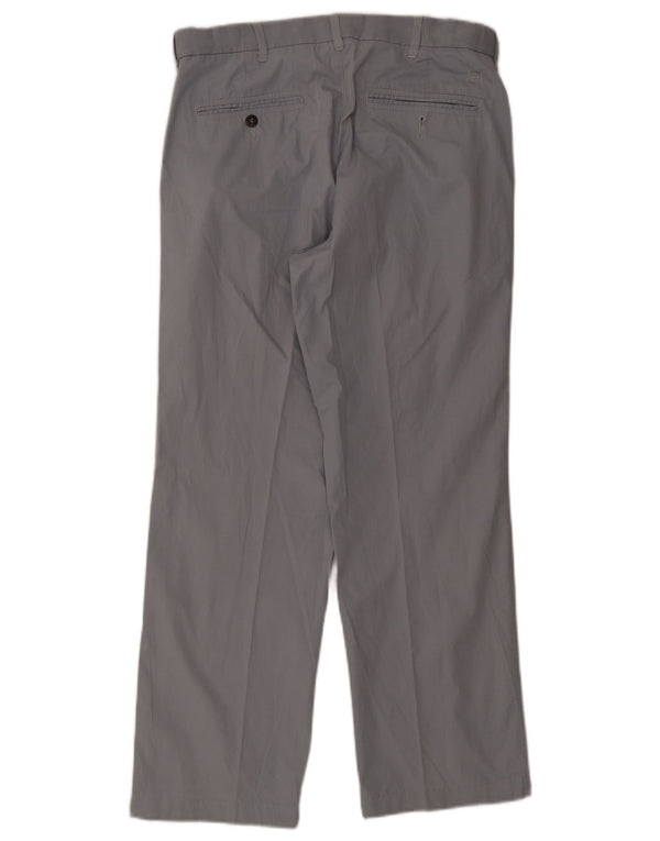 Pantaloni chino dritti Marks & Spencer da uomo blu Harbour W32 L29 cotone