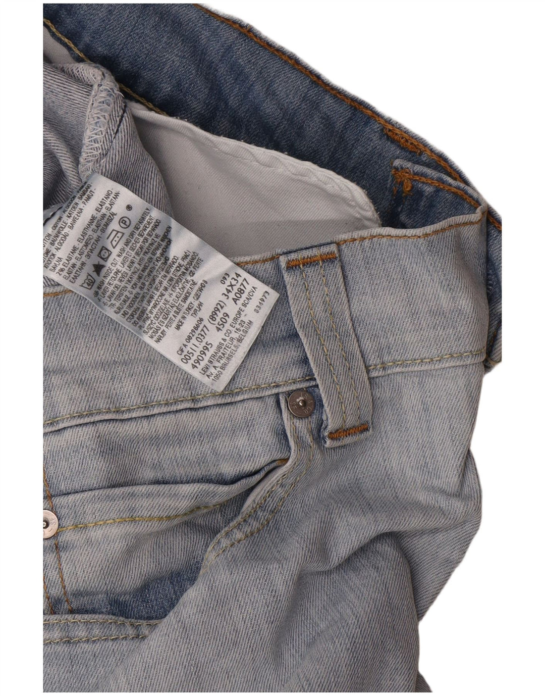 Jeans Levi's 511 Slim da donna W34 L34 in cotone blu