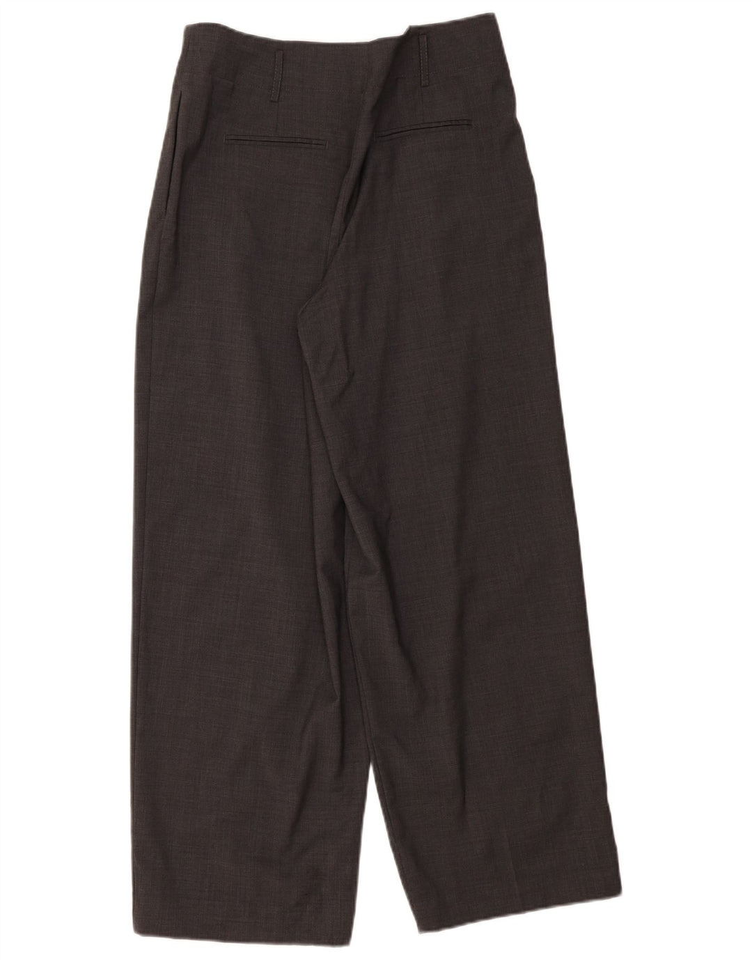 Pantaloni da abito a vita alta da donna Massimo Dutti EU 40 Medium W30 L29 Grigio