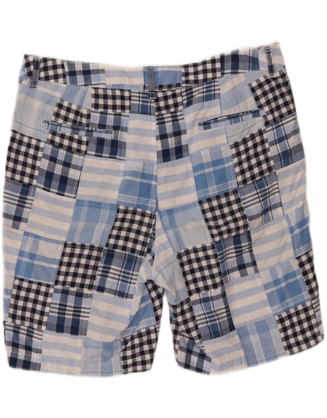 L.L.BEAN Womens Favorite Fit Chino Shorts US 16 2XL W38  Blue Patchwork Vintage L.L.Bean and Second-Hand L.L.Bean from Messina Hembry 