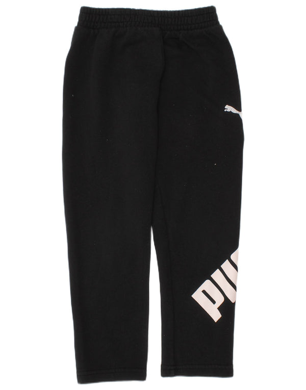 Pantaloni da tuta grafica da ragazzo Puma 4-5 anni in cotone nero