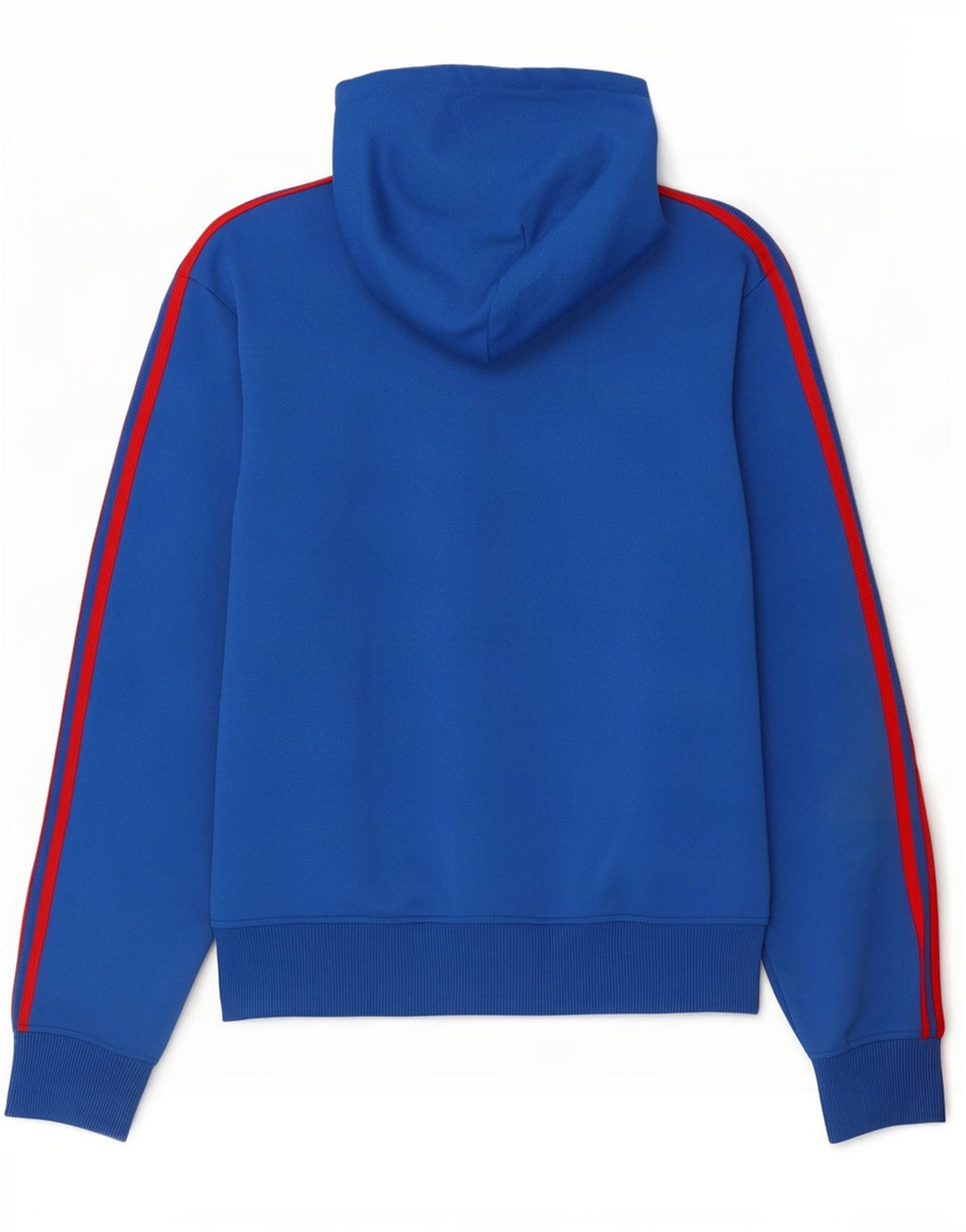 Felpa con cappuccio e zip Adidas da uomo grande blu