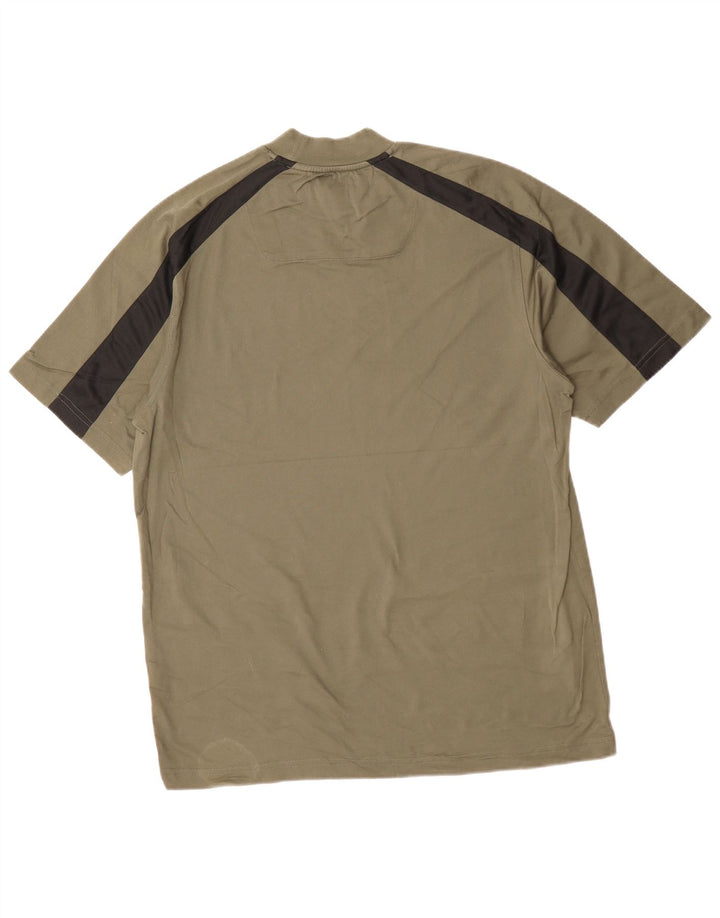 T-shirt da uomo IZOD Top grande in cotone color block kaki