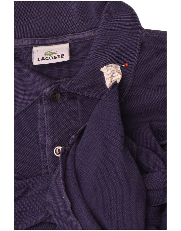 Polo da uomo Lacoste taglia 3 piccola in cotone blu navy