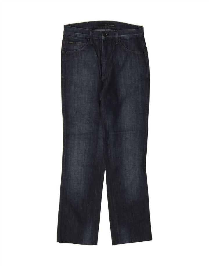 CALVIN KLEIN Womens Straight Jeans W28 L27 Navy Blue Cotton Vintage Calvin Klein and Second-Hand Calvin Klein from Messina Hembry 