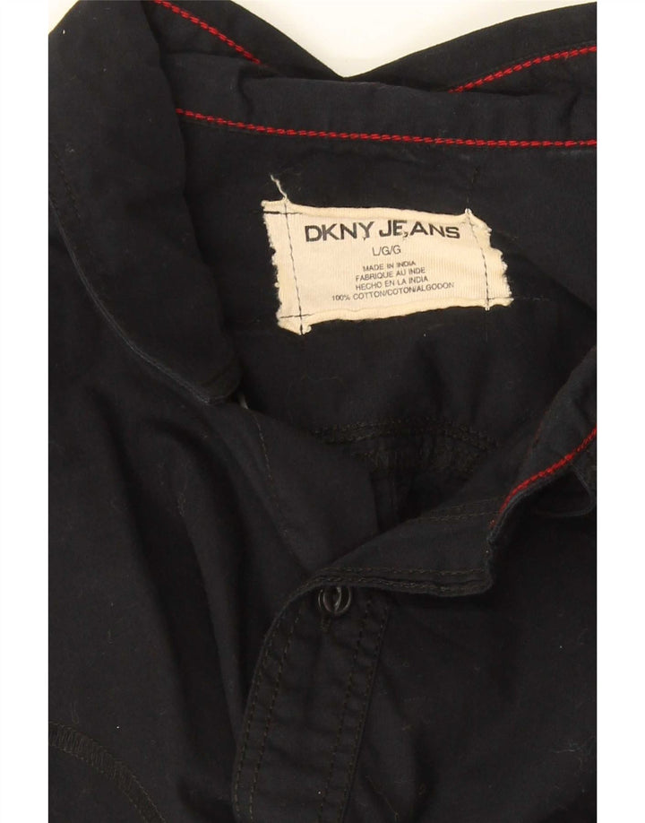 Camicia grafica da uomo Dkny grande in cotone nero