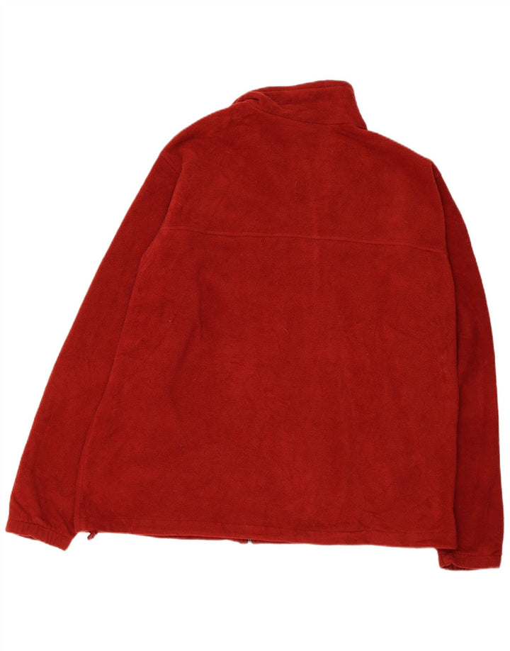 Giacca in pile da uomo Columbia UK 44 2XL Poliestere rosso