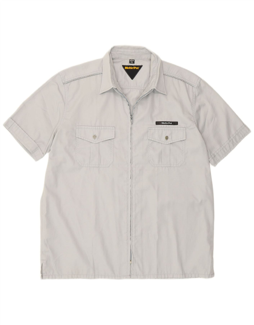 Maglia a maniche corte da uomo Meltin' Pot XL Poliestere grigio