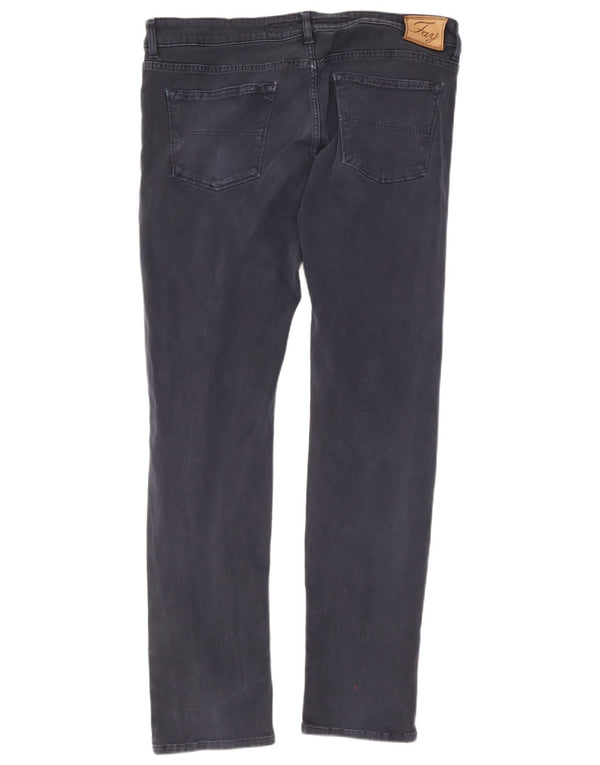 Pantaloni casual slim da uomo Fay W38 L32 in cotone blu navy