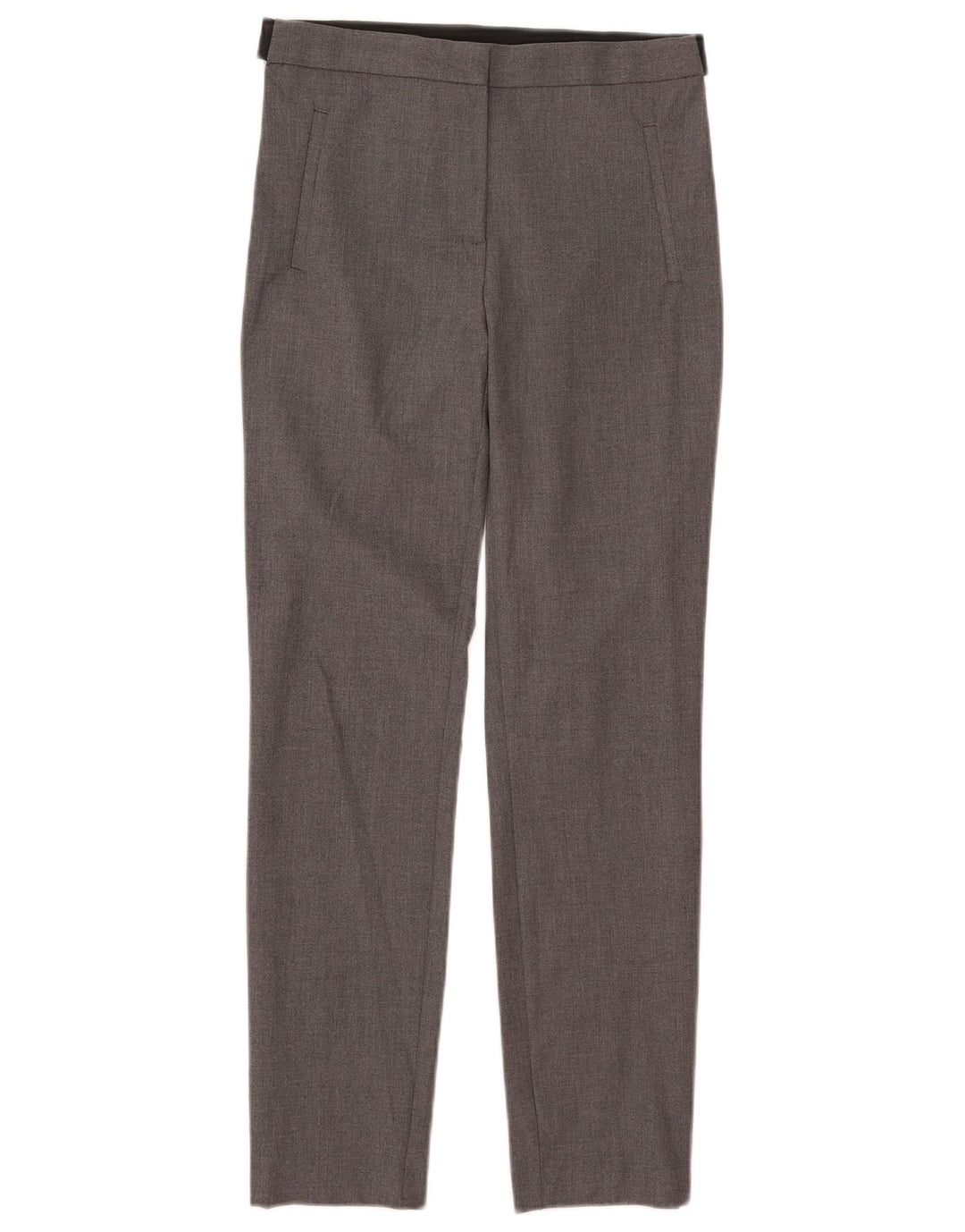 Pantaloni da abito slim da donna Zara medi W28 L27 poliestere grigio