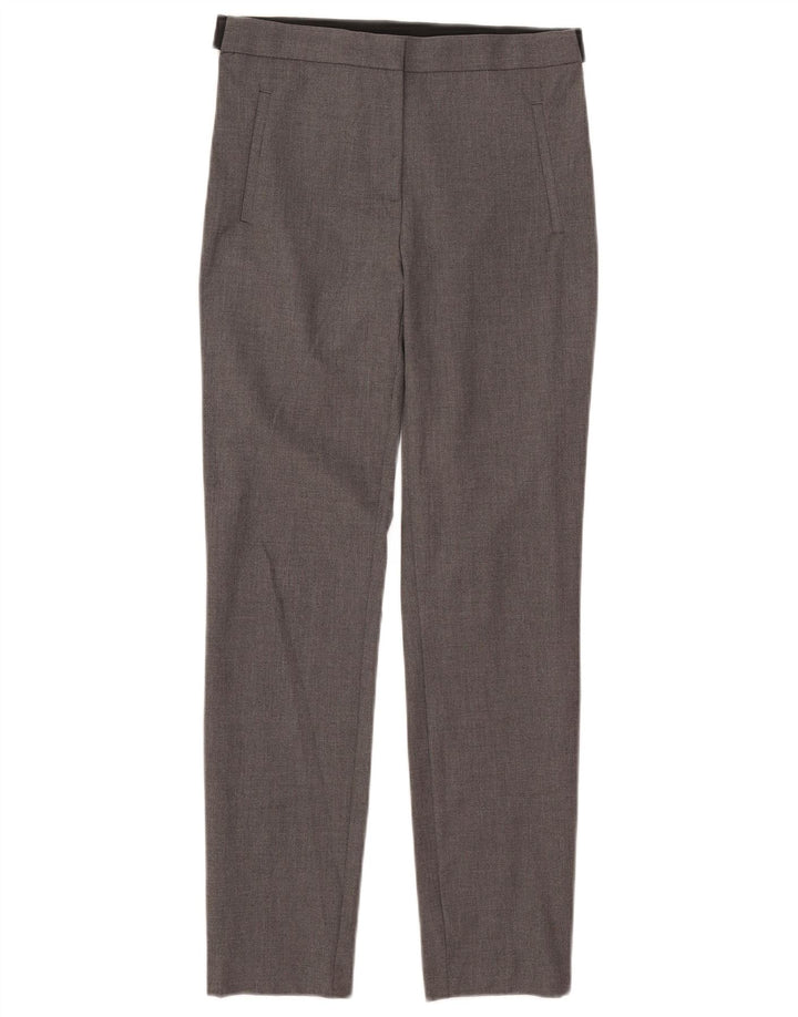 Pantaloni da abito slim da donna Zara medi W28 L27 poliestere grigio