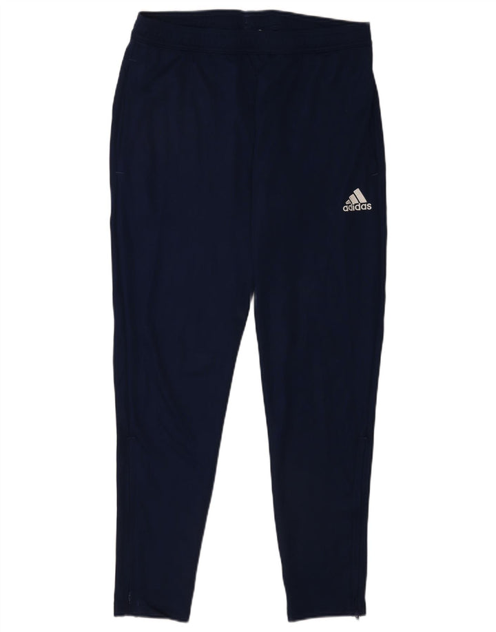 Pantaloni da tuta Adidas Aeroready da uomo grandi in poliestere blu navy