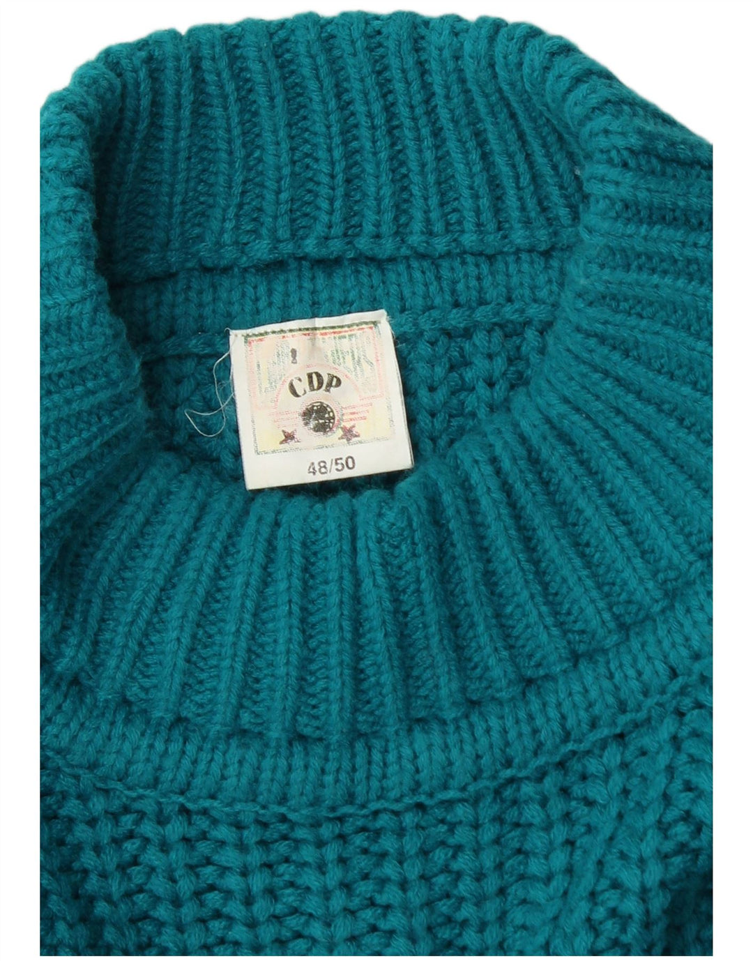 Maglione da uomo a collo alto CDP IT 48/50 poliacrilico blu medio