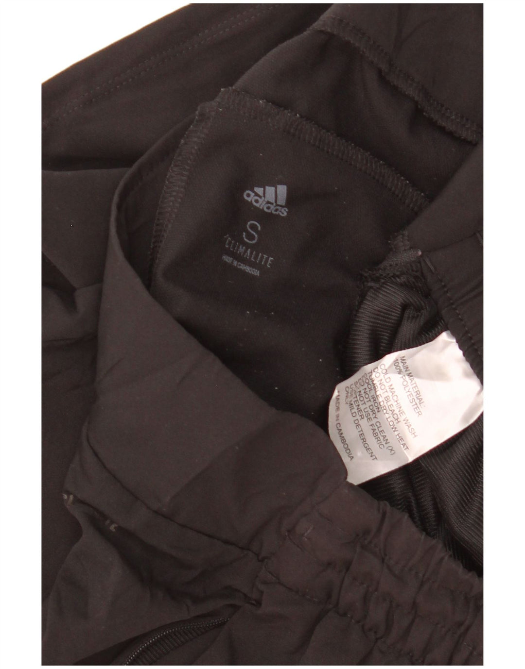 Pantaloncini sportivi Adidas Climalite da donna UK 10 piccoli poliestere nero