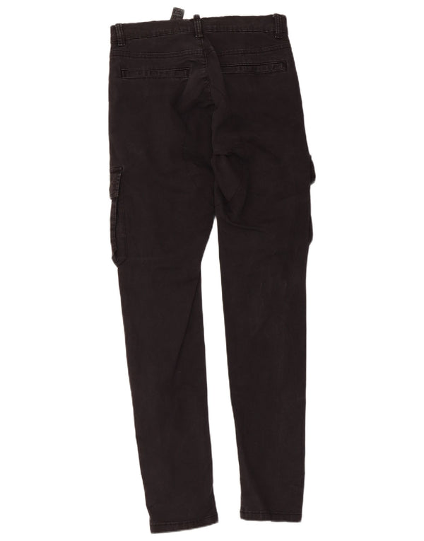 Pantaloni cargo slim da uomo Zara EU 36 XS W29 L31 cotone nero