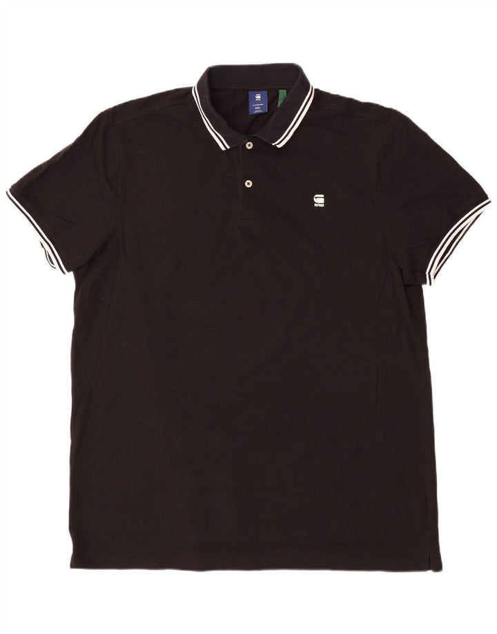 Polo da uomo G-STAR 2XL cotone nero