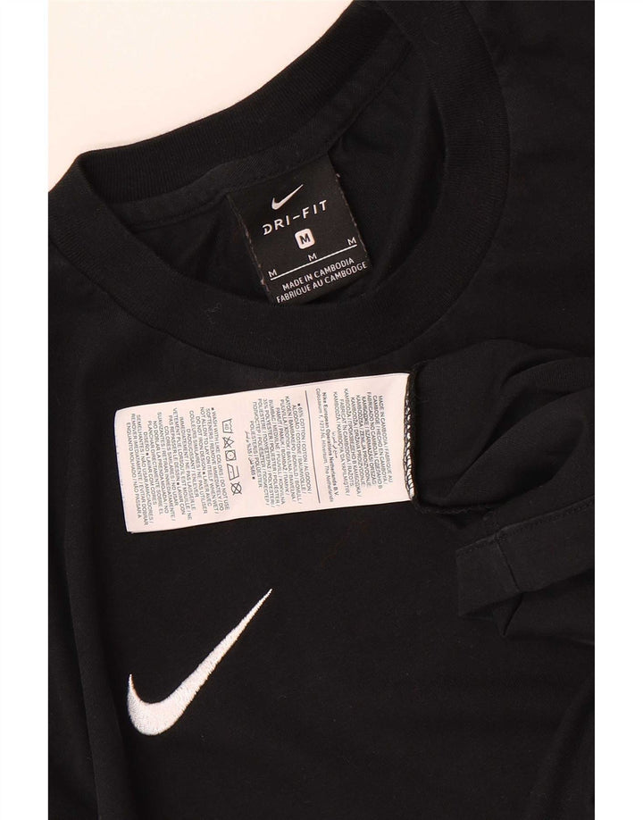 T-shirt grafica da uomo Nike Top in cotone nero medio