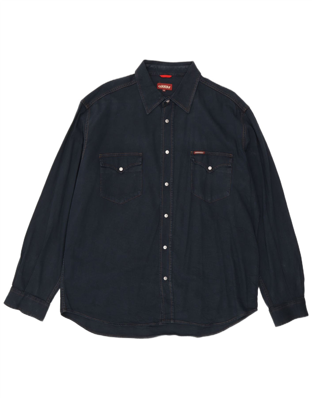 Camicia in denim da uomo CARRERA 2XL cotone blu navy