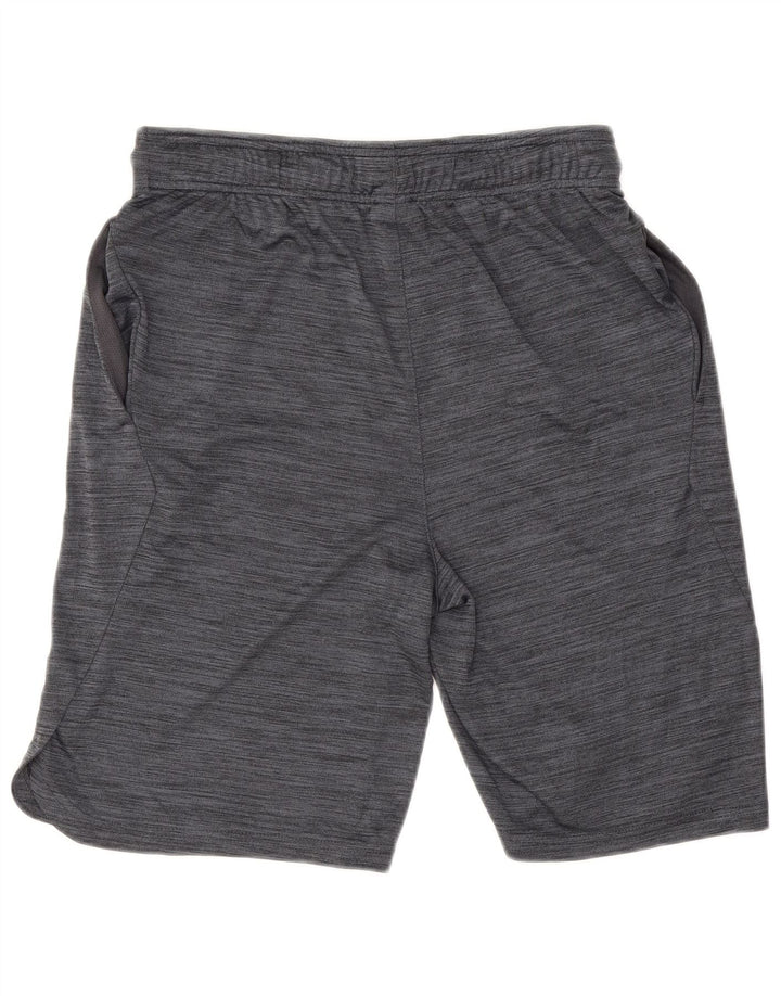 Pantaloncini sportivi Reebok da uomo in poliestere grigio medio