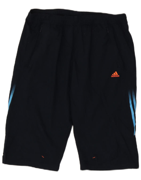 Pantaloncini sportivi da uomo Adidas Large blu navy in poliestere