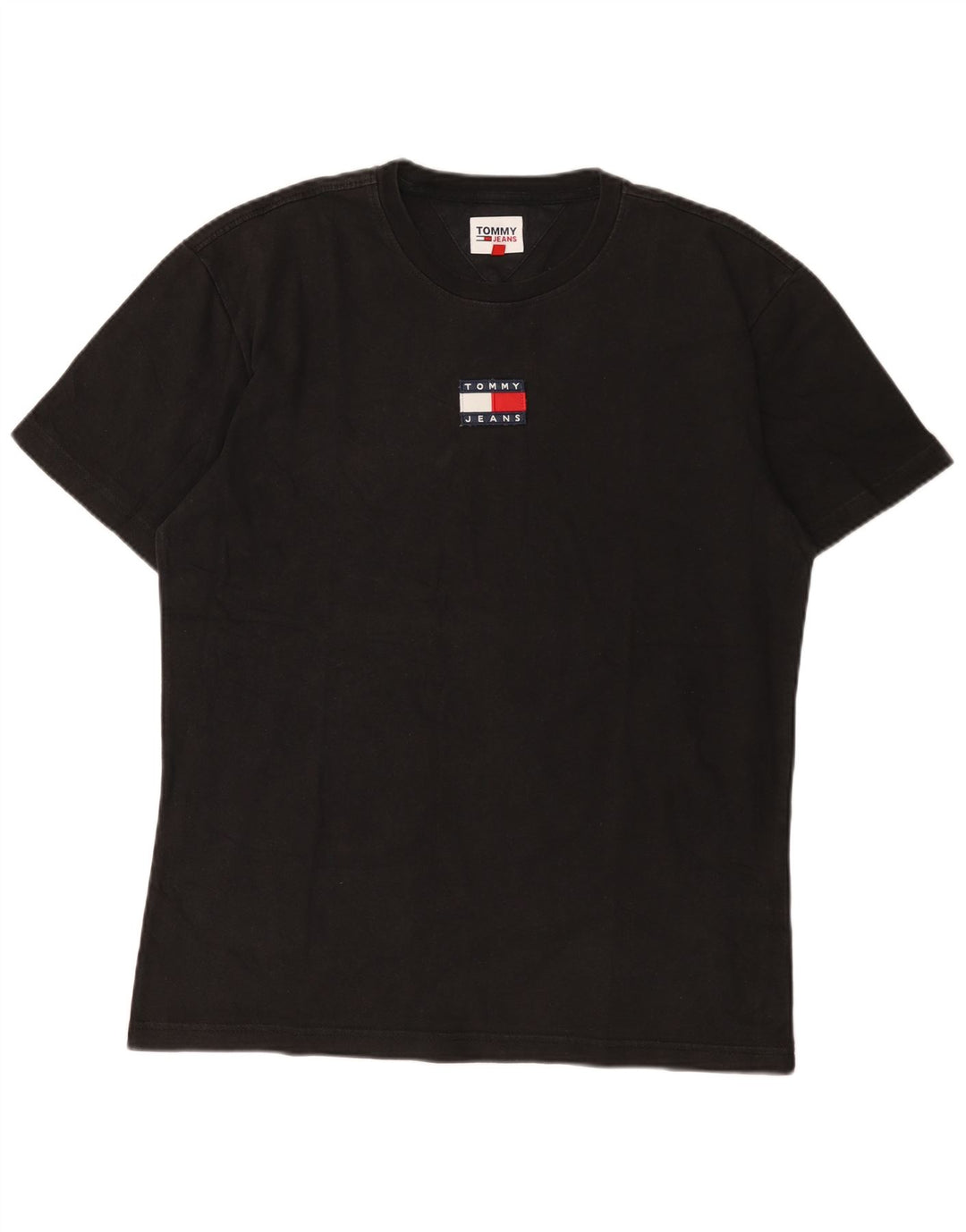 T-shirt da uomo Tommy Hilfiger Top grande in cotone nero