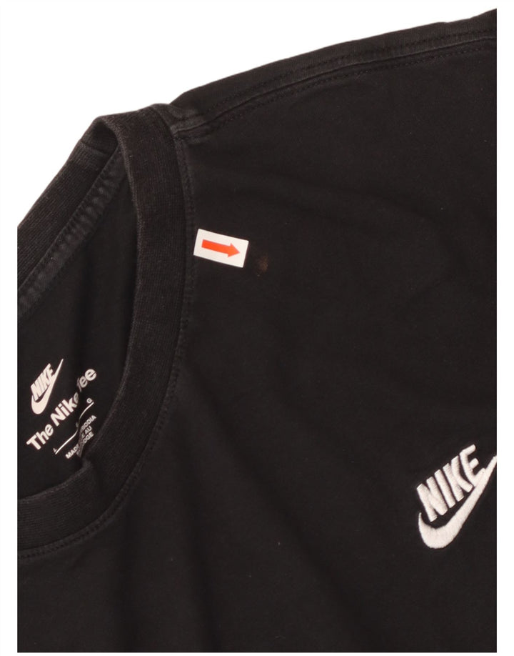T-shirt da uomo NIKE Top grande in cotone nero
