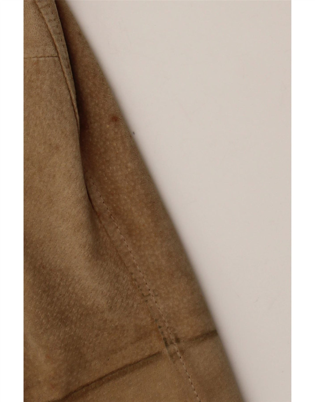 Giacca vintage da donna in pelle scamosciata IT 48 XL in pelle beige