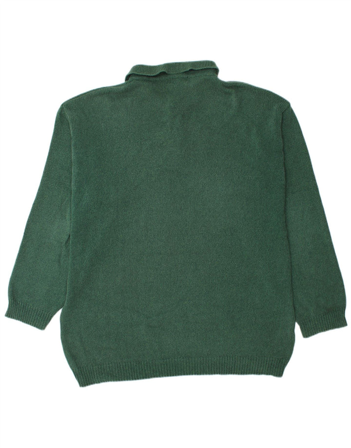 Maglione maglione collo alto da uomo BASIC 2XL cotone verde
